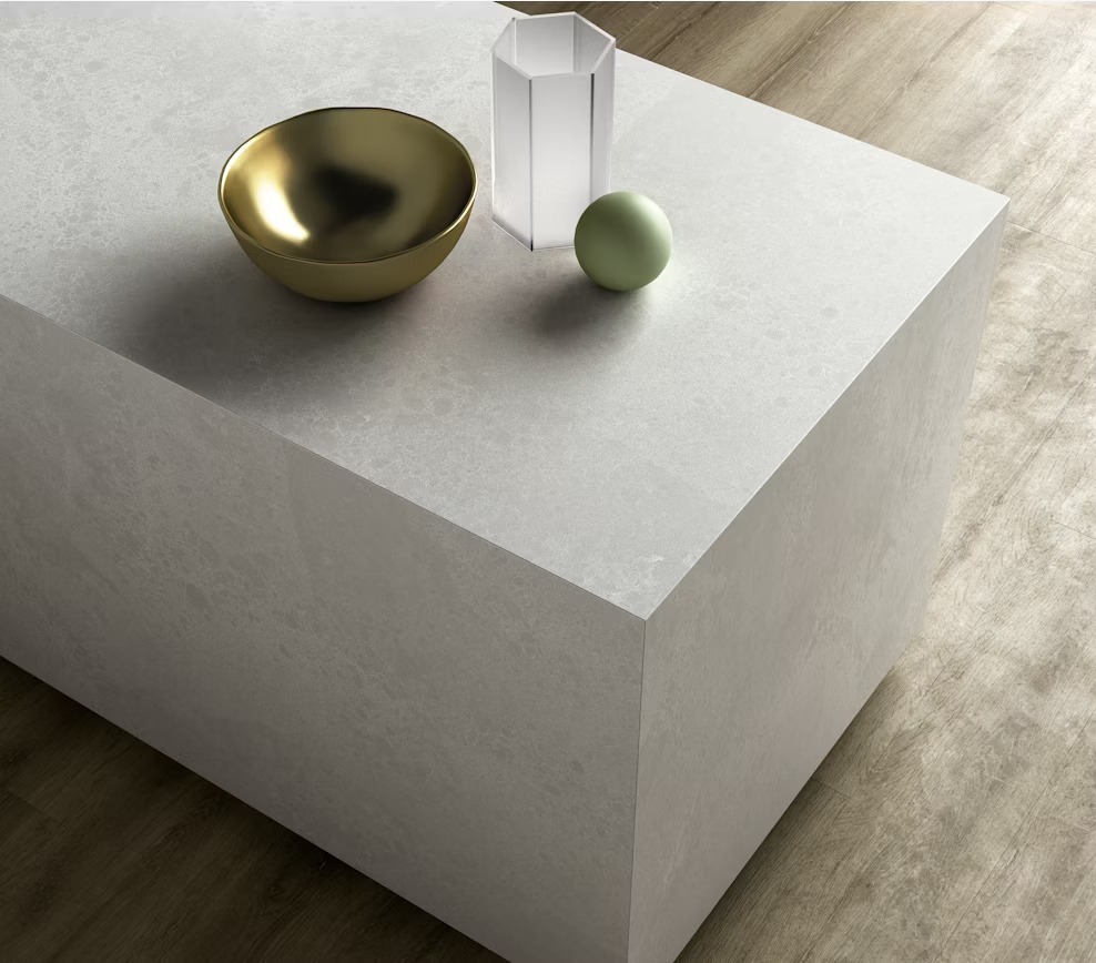 an image of a granite counter with items on it